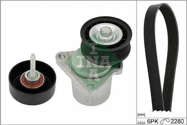 SCHAEFFLER INA 529 0398 10 V-ribbed belt set
