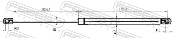 Gas Spring, boot/cargo area-1