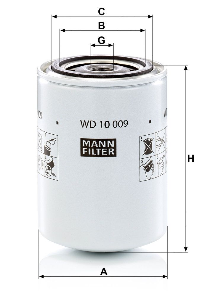 Filter, operating hydraulics-3