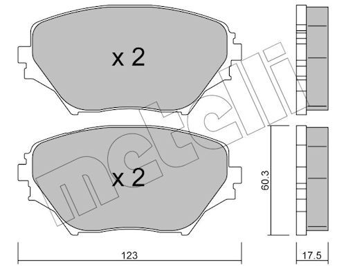 Brake Pad Set, disc brake-main