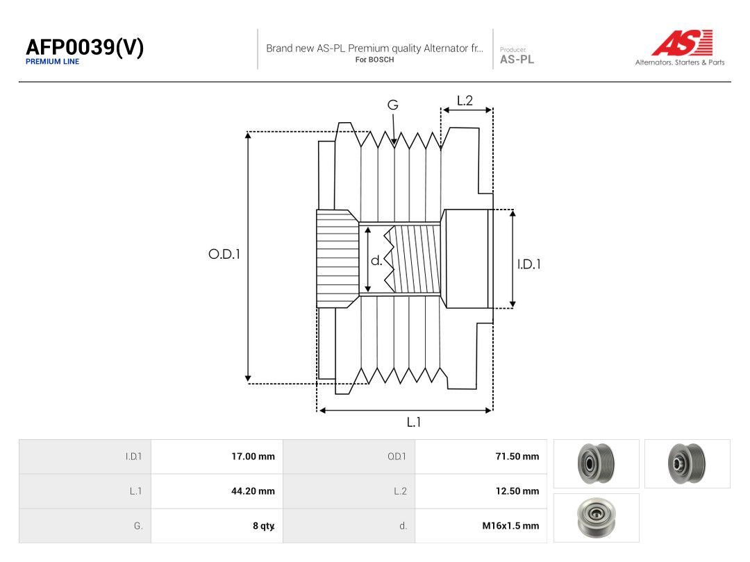 Alternator Freewheel Clutch-3