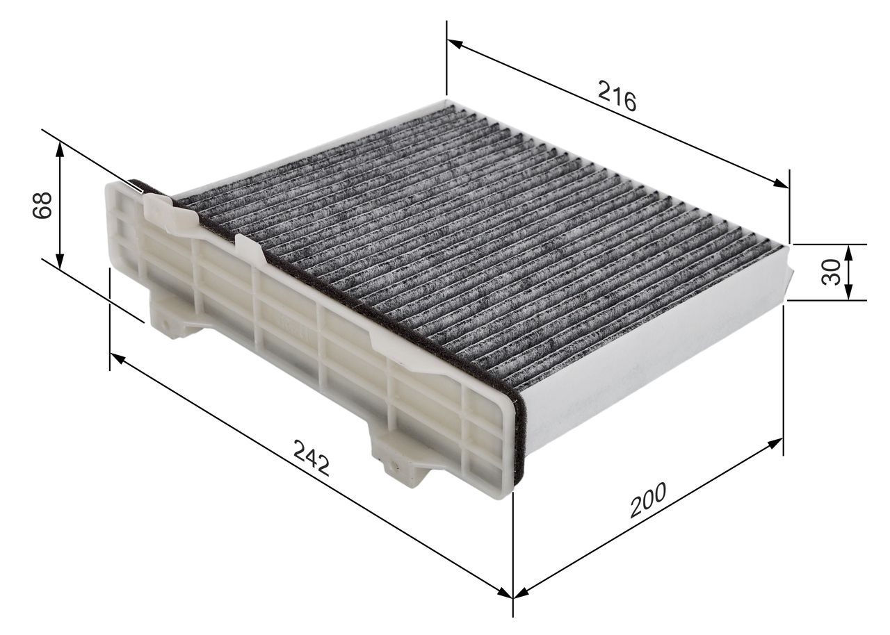 BOSCH 1 987 432 498 Filtras, salono oras