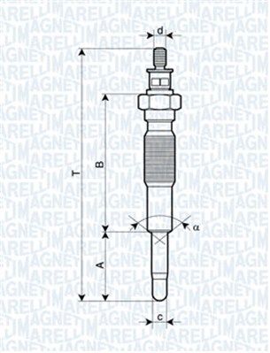 MAGNETI MARELLI 062900063304 Glow plug