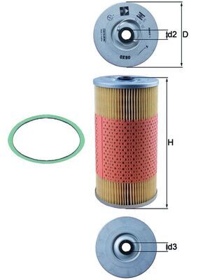 KNECHT OX 80D Oil filter