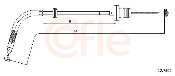 COFLE 12.7302 Accelerator cable