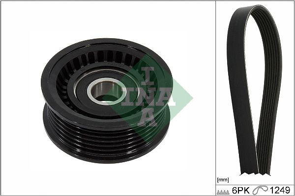 SCHAEFFLER INA 529 0452 10 V-ribbed belt set