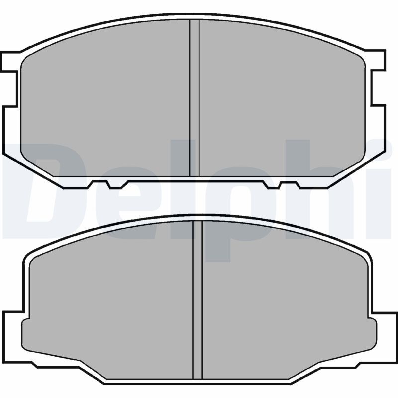 DELPHI LP456 Brake pad set, disc brake