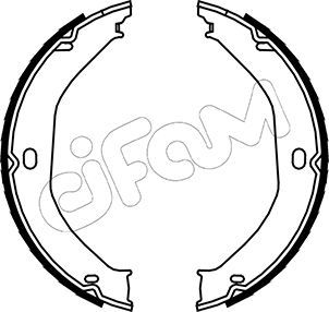 CIFAM 153-360 Brake shoe set, parking brake