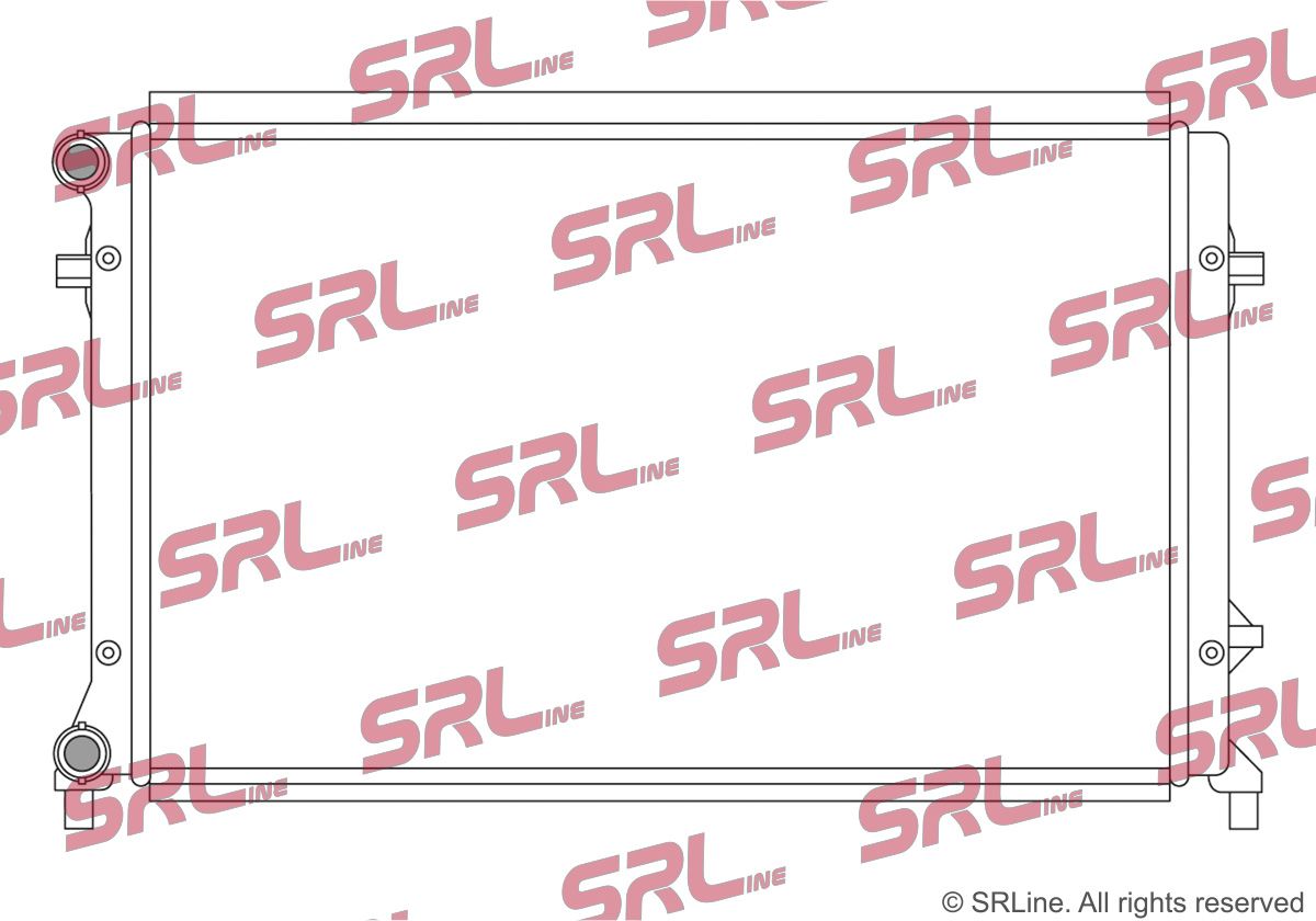 SRLINE 133108-3 Radiator, engine cooling