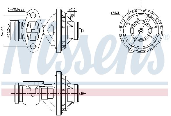 NISSENS 98390 Egr valve