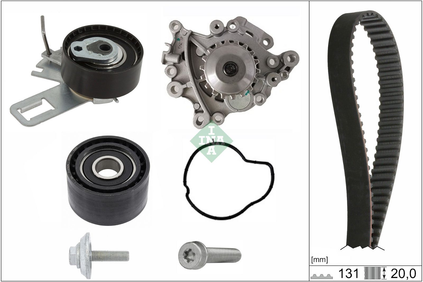 SCHAEFFLER INA 530 0760 30 Water pump & timing belt kit