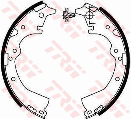 TRW GS8184 Brake shoe set
