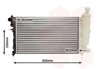 VAN WEZEL 40002262 Radiator, engine cooling