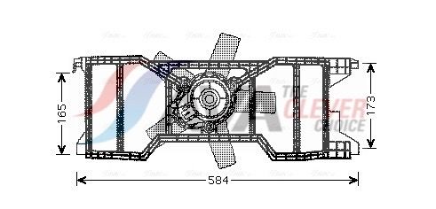 AVA CLEVER CHOICE FD7540 Fan, engine cooling