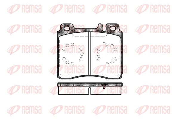 REMSA 0420.00 Brake pad set, disc brake