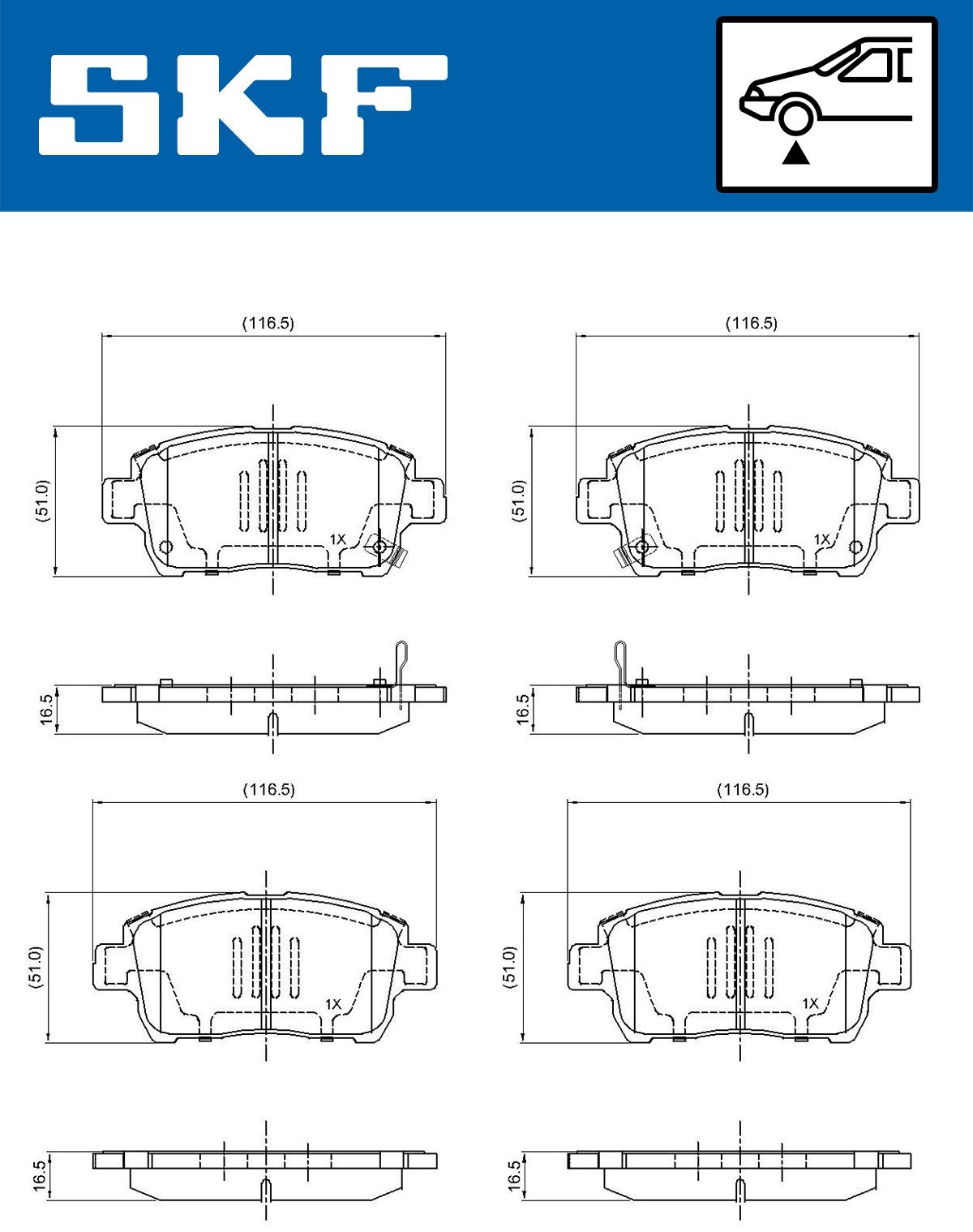 Brake Pad Set, disc brake-1