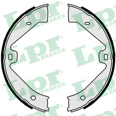 LPR 01085 Brake shoe set, parking brake