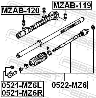 Mounting, steering gear-1