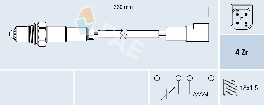 FAE 77168 Oxygen sensor