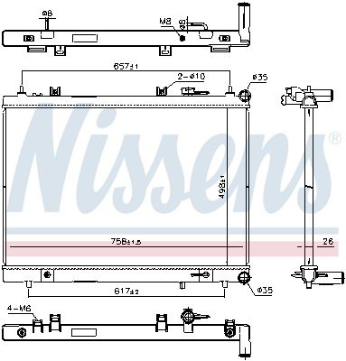 Radiator, engine cooling-main