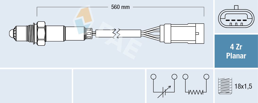 FAE 77153 Oxygen sensor