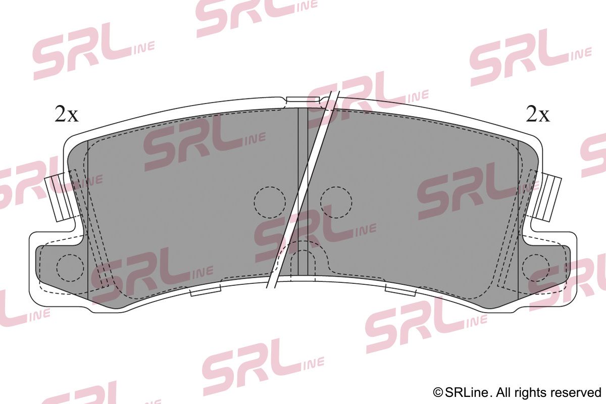 SRLINE S70-1435 Brake pad set, disc brake