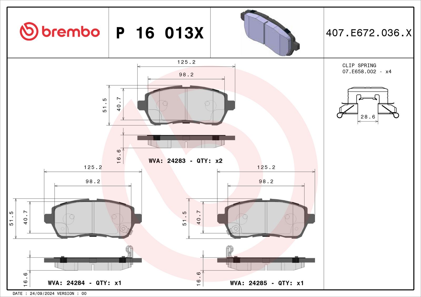 Brake Pad Set, disc brake-1