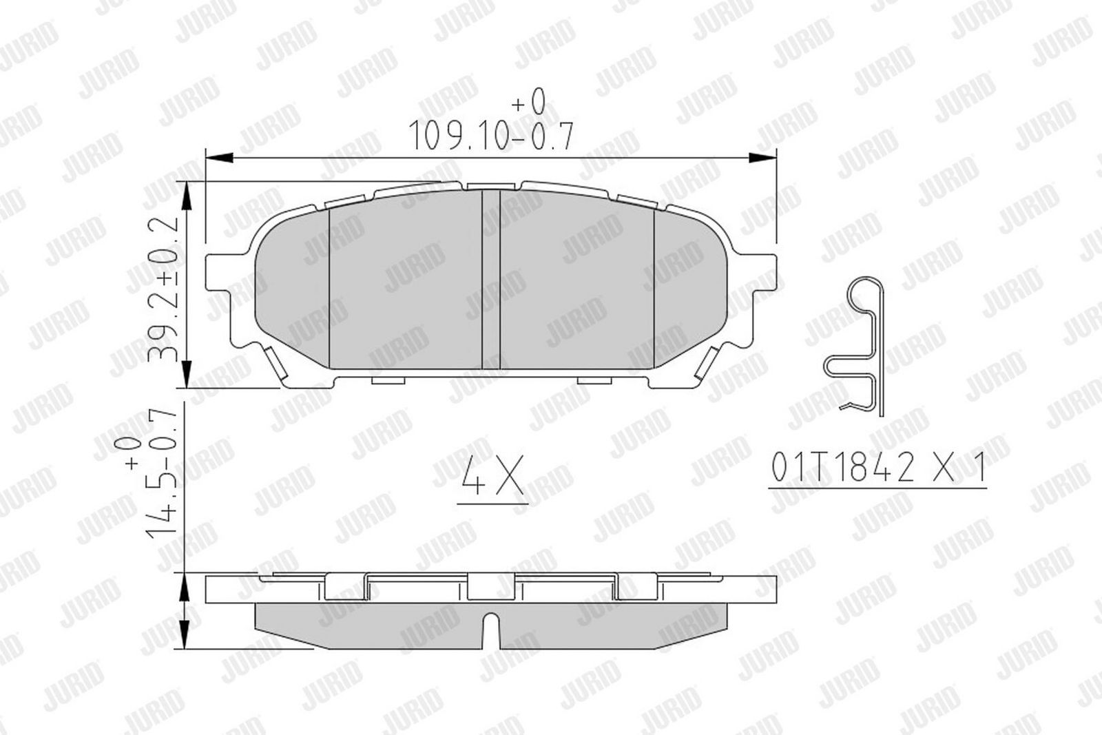 Brake Pad Set, disc brake-1