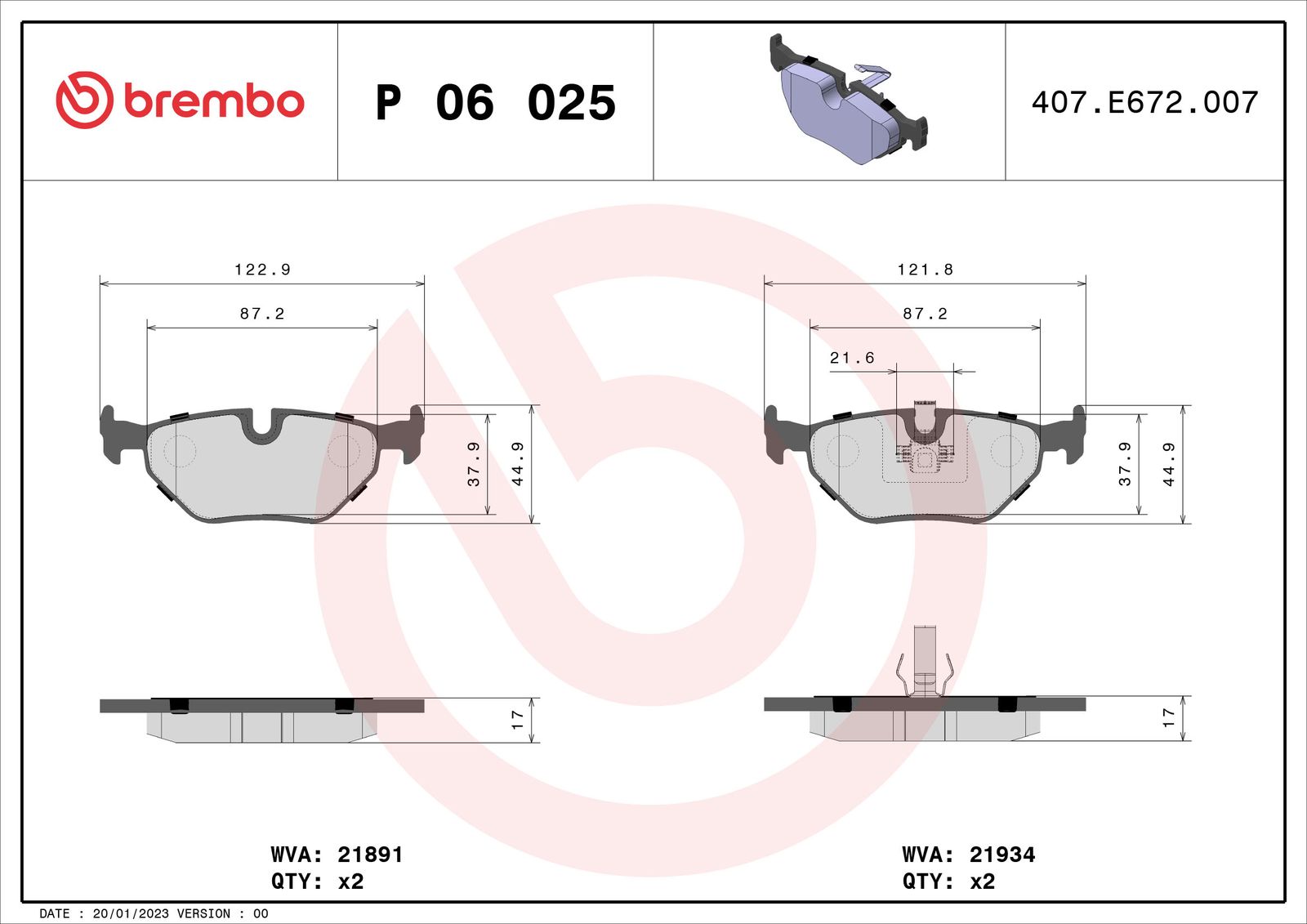 Brake Pad Set, disc brake-1