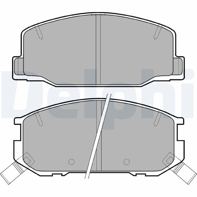 DELPHI LP942 Brake pad set, disc brake