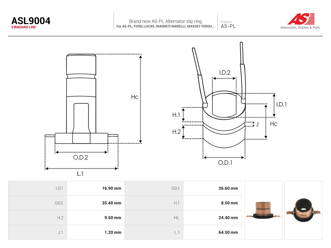 Slip Ring, alternator-2
