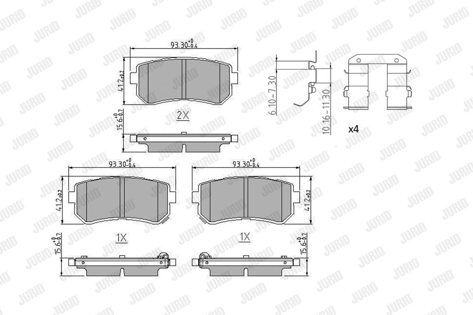 Brake Pad Set, disc brake-1