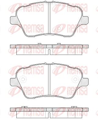 REMSA 1514.00 Brake pad set, disc brake