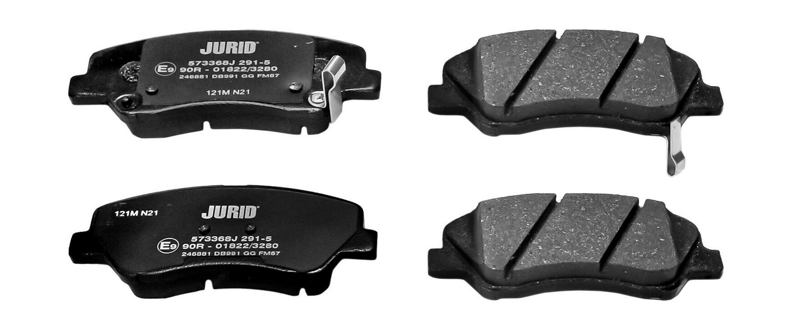 JURID 573368J Brake pad set, disc brake