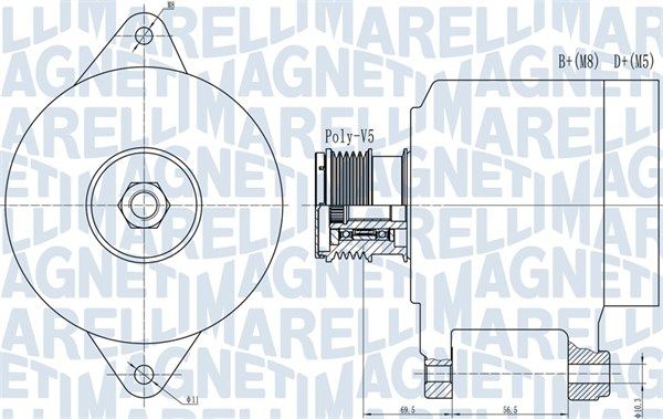 MAGNETI MARELLI 063731909010 Alternator