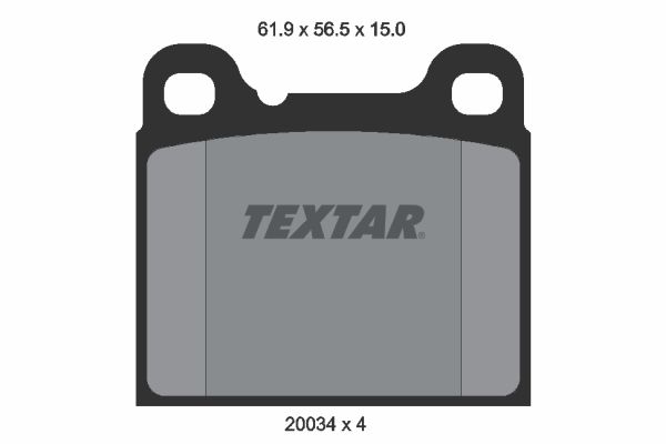 TEXTAR 2003402 Brake pad set, disc brake