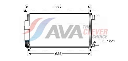 AVA CLEVER CHOICE DN5251D Condenser, air conditioning