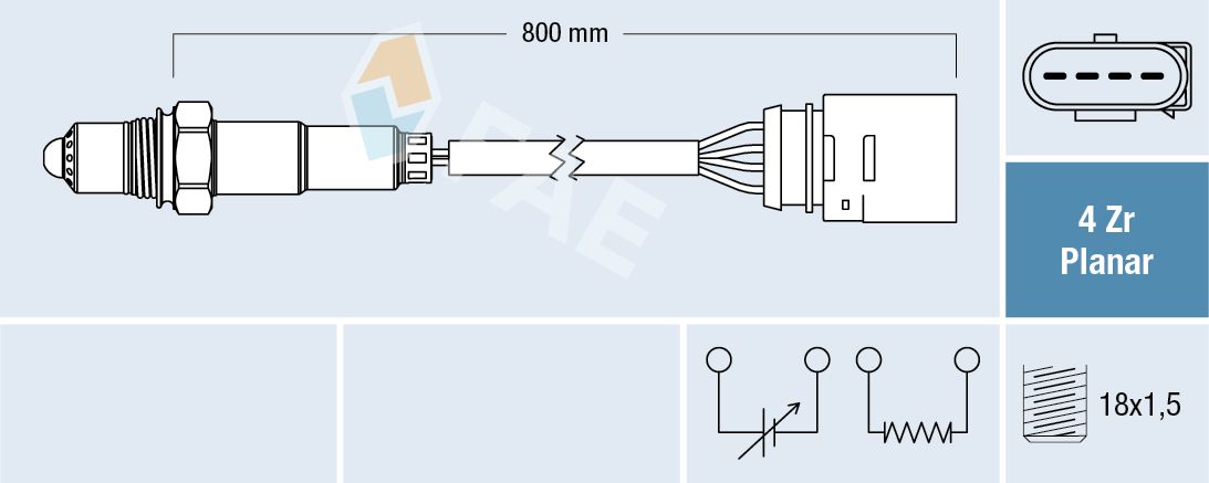 FAE 77203 Oxygen sensor