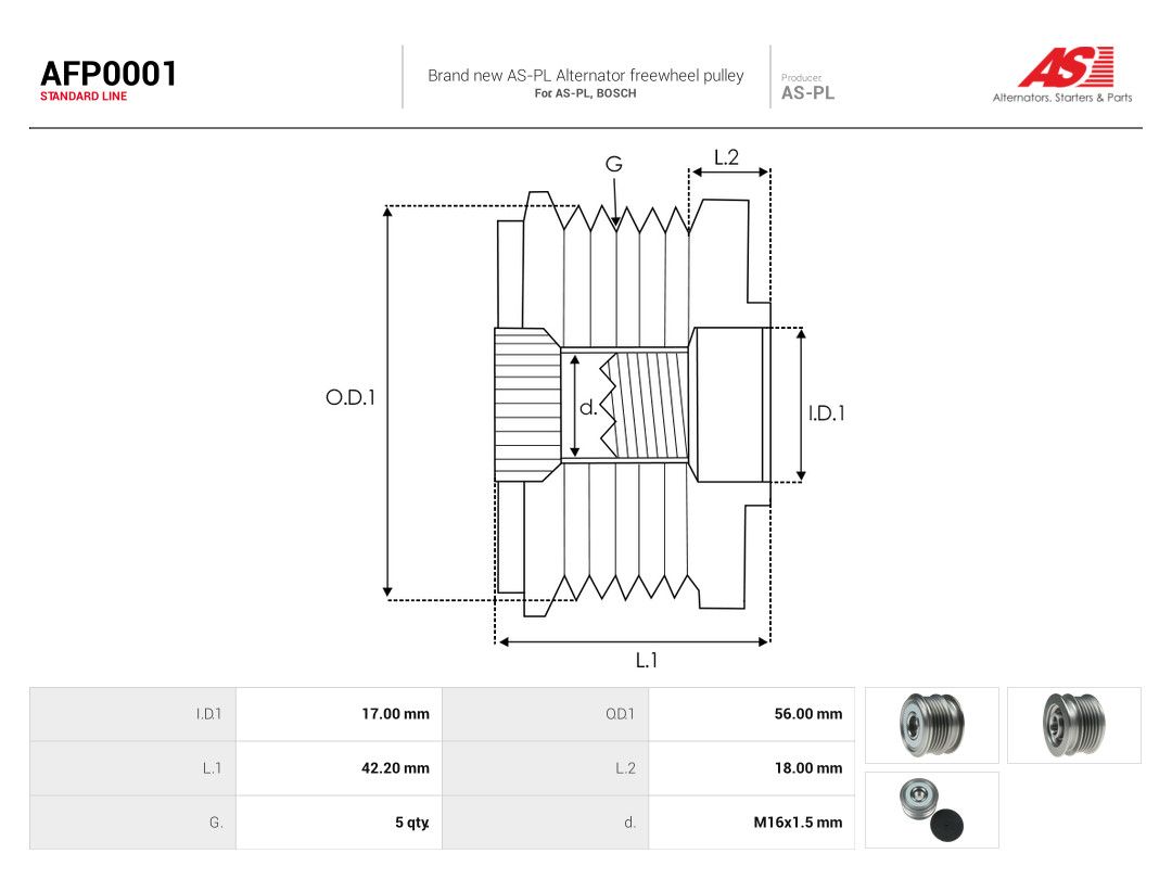 Alternator Freewheel Clutch-3