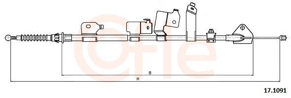 Cable Pull, parking brake-main