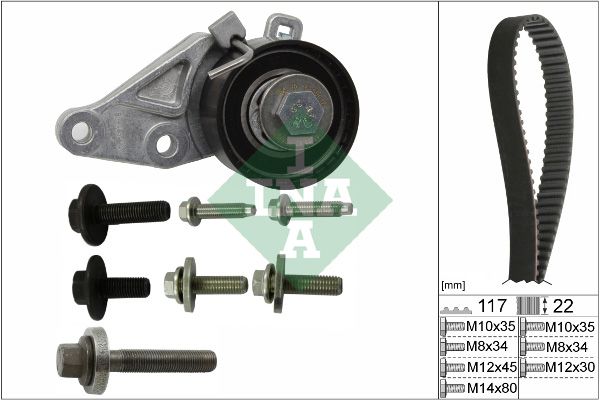 SCHAEFFLER INA 530 0140 10 Timing belt kit