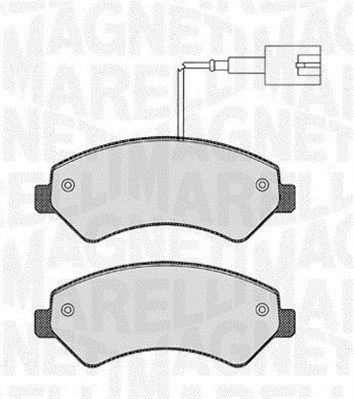 MAGNETI MARELLI 363916060190 Brake pad set, disc brake