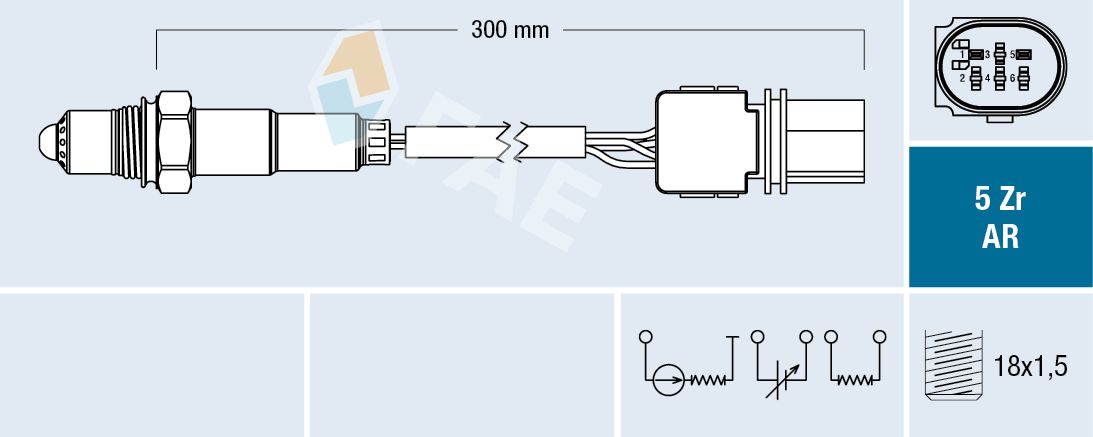 FAE 75115 Oxygen sensor
