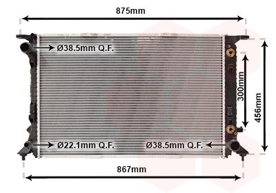 VAN WEZEL 03002291 Radiator, engine cooling