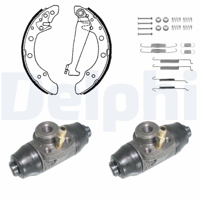 DELPHI KP850 Brake shoe set