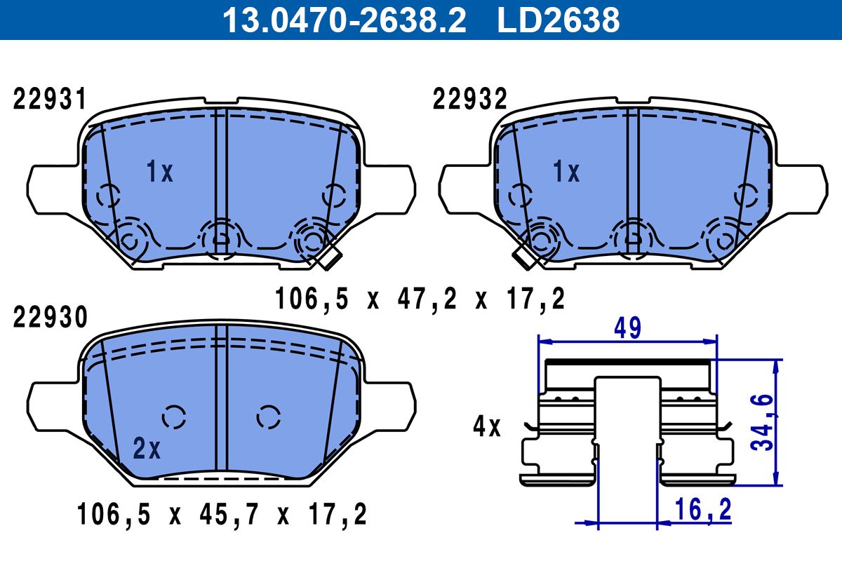 stabdžių trinkelių rinkinys, diskinis stabdys
