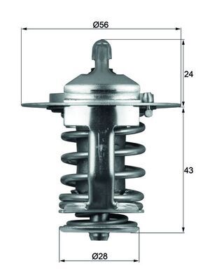 MAHLE TX 70 82 Thermostat, coolant
