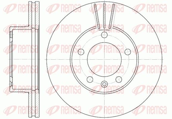 REMSA 6643.10 Brake disc