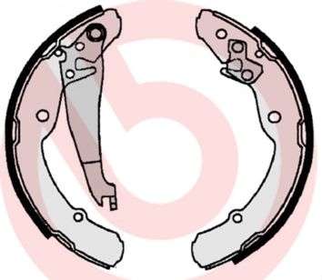 BREMBO S 85 516 Brake shoe set