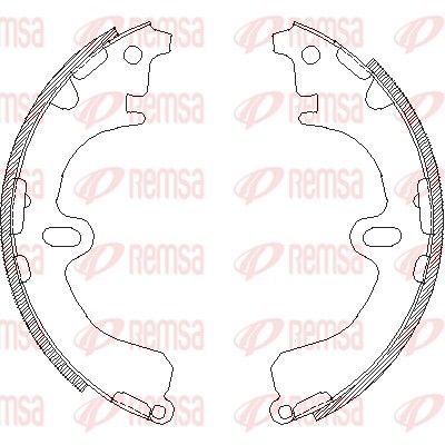 REMSA 4380.00 Brake shoe